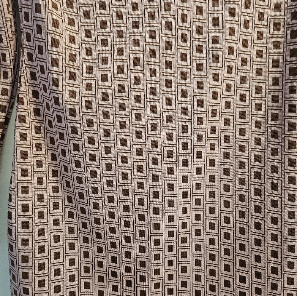 Zara Pink Geometric Long Sleeve Dress - Picture 2 of 4